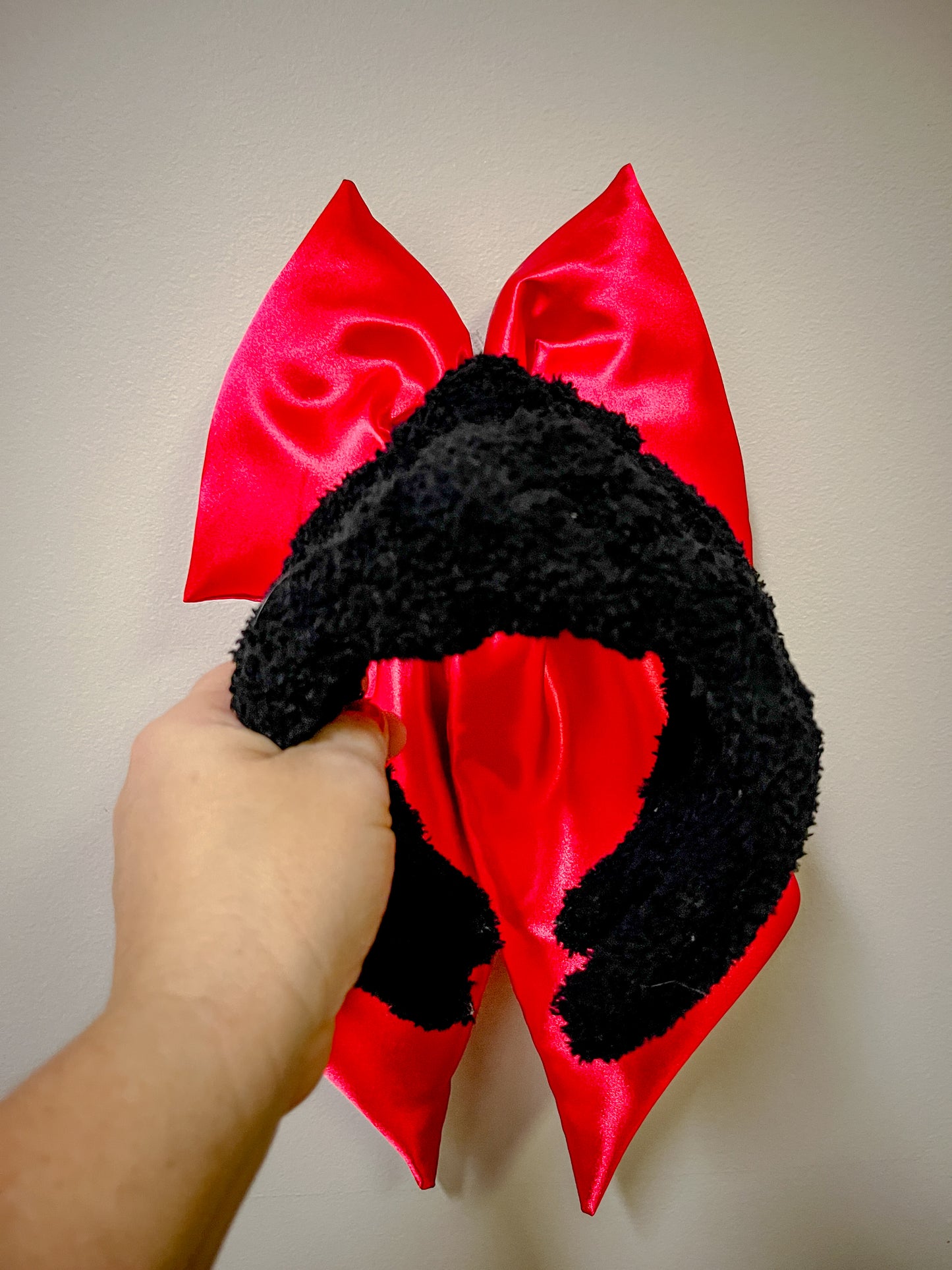 Black Sherpa Knotted Headband for Girls & Women