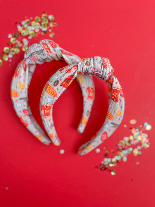 Gray KC Parade Get Loud Knotted Headband for girls & women