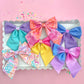 Blue & Purple Colorblock Medium Sailor Bow