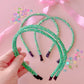 Kelly Green Glitter Headband for Girls