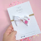 Small White Magenta Daisy Pinwheel On Nylon Headband