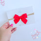 Red Mini Pinwheel Bow