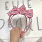 Pink Disco Ball Bow Headband for Toddler Girls and Girls