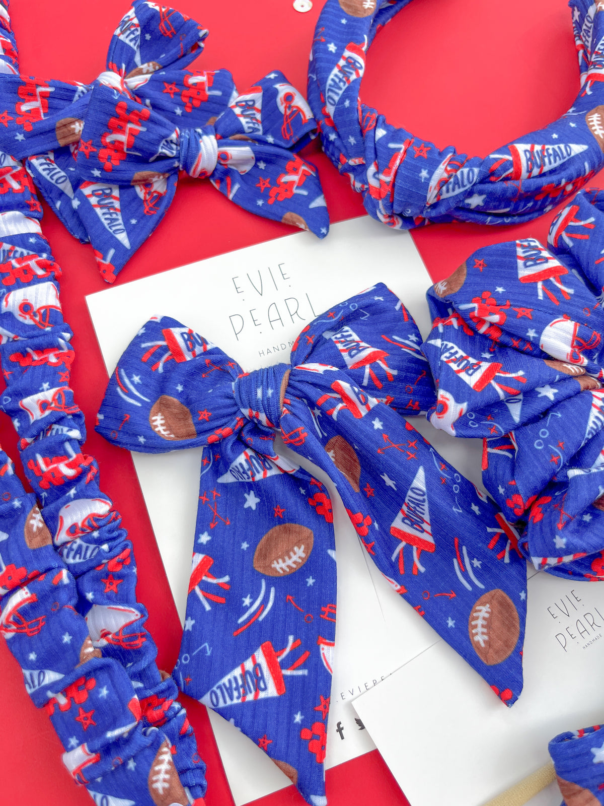 Buffalo Bills Hair Accessories | Bows, Scrunchies & Headbands