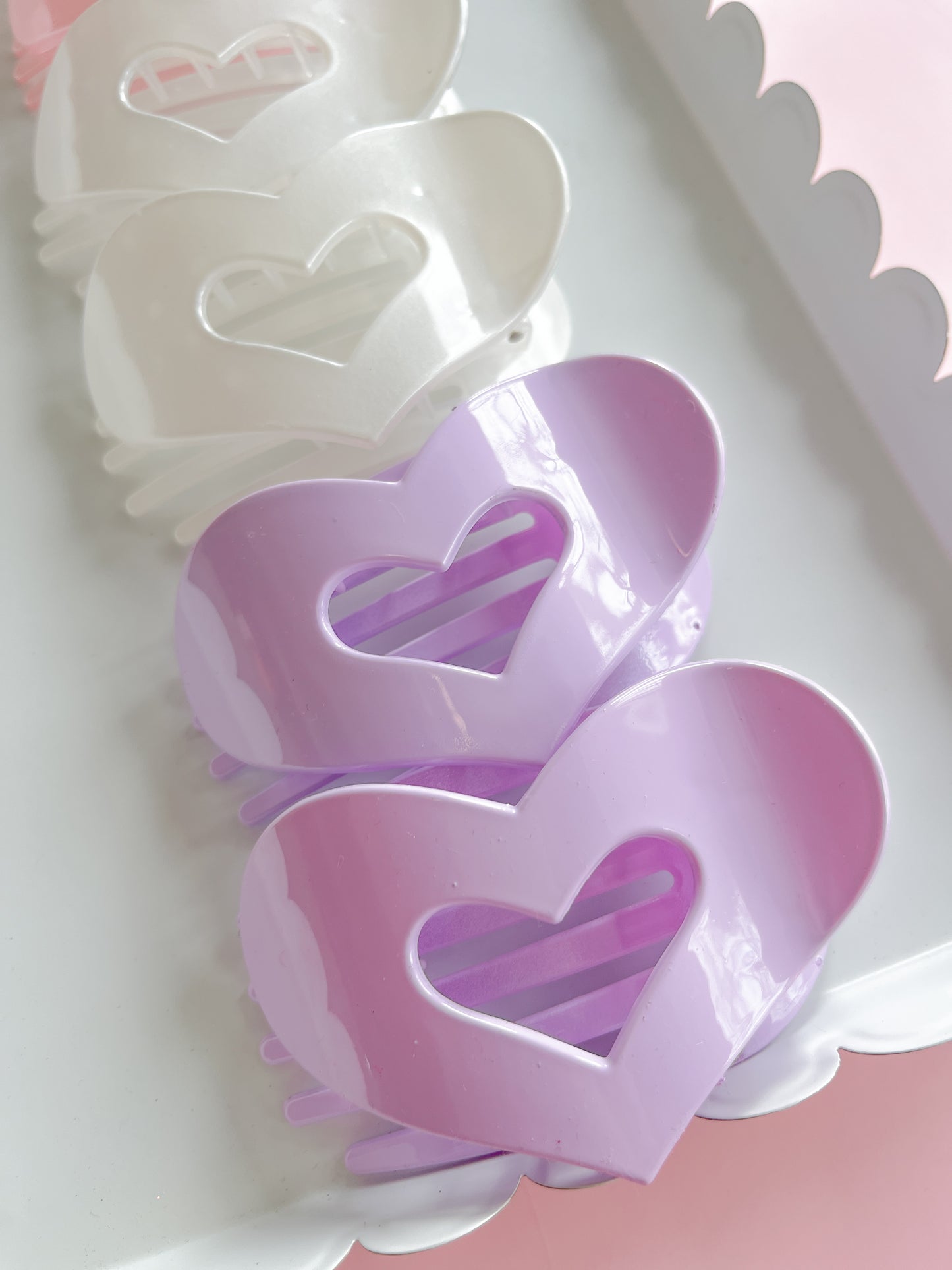 Flat Heart Claw Clip