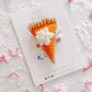 Pumpkin Pie Hair Clip