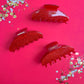 Red Glitter Medium Claw Clip