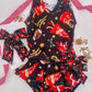 Black Pendant KC Medium Pigtails