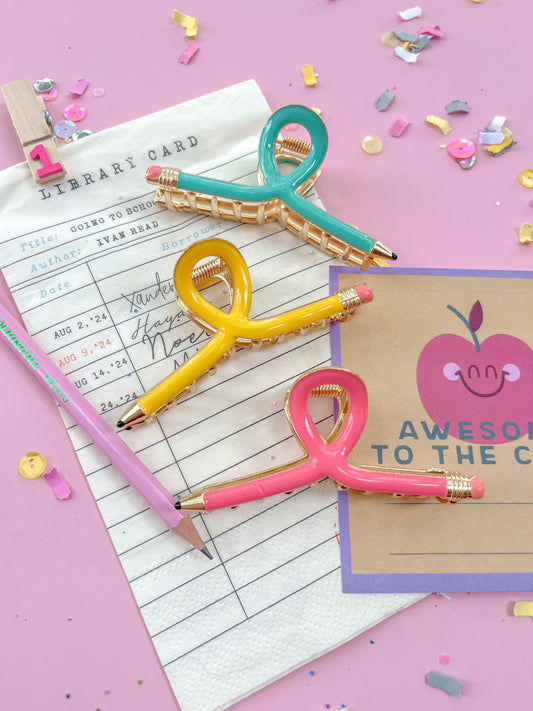Metal Pencil Claw Clip