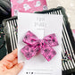 Pink Spider Web Medium Hair Bow