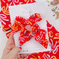 Red Bows KC Medium Pigtails