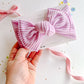 Lilac Ribbed Baby Bow Turban