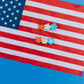 Red White Blue Star Pigtail Set