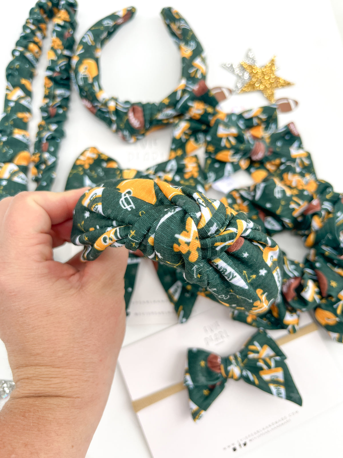 Green Bay Packers Hair Accessories | Bows, Scrunchies & Headbands