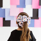 Black|Orange|Purple|Lilac Checkered Oversized Scrunchie