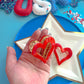 Red Heart Claw Clip