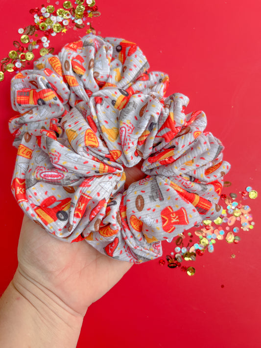 Gray KC Parade Get Loud Oversized Scrunchy