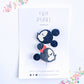 Mouse Head & Mouse Head with Bow Clip Set