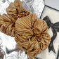 Gold Ribbed Oversized Scrunchy