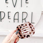 Plum Tortoise Shell Flat Medium Claw Clip