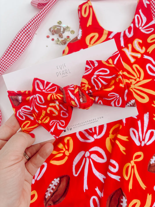 Red Bows KC Baby Bow Turban