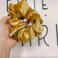 Gold Velvet Oversized Scrunchy