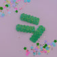Green Glitter Snap Clip