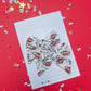 White Football Touchdown Medium Pinwheel Pigtails