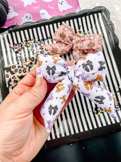Spooky cute Halloween Puffy Bow Keychains
