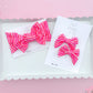 Pretty In Pink Stripe Baby Bow Turban