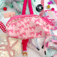 Pink Bow Large Zipper Pouch