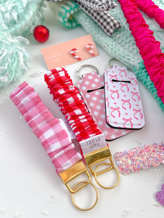 Holiday Scrunchy Keychain