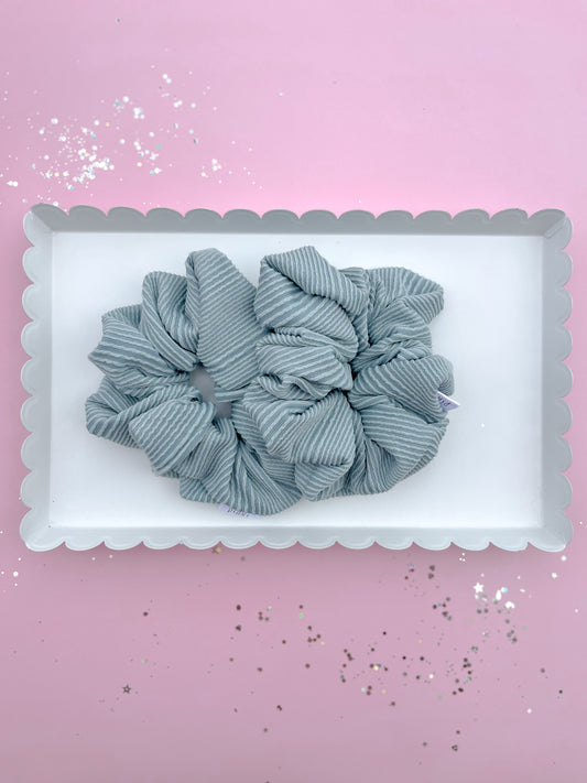 Sage Green Ribbed Oversized Scrunchy