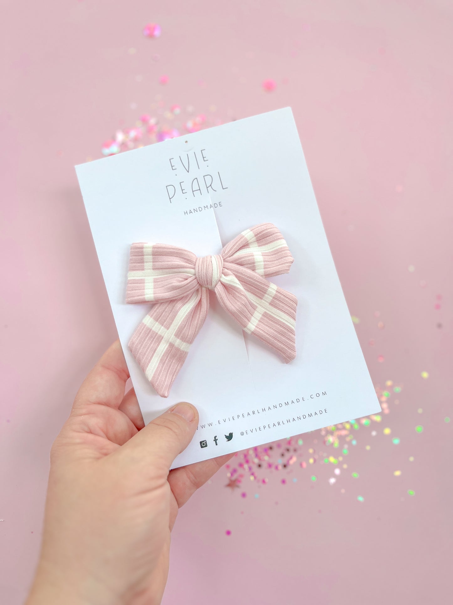 Medium Pink Grid Pinwheel