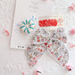 Red Glitter Candy Cane Single Snap Clip