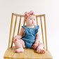 Pink Solid Baby Bow Turban