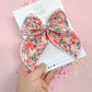 Oversized Pink Floral Bow