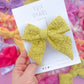 Mustard Lace Large Pinwheel
