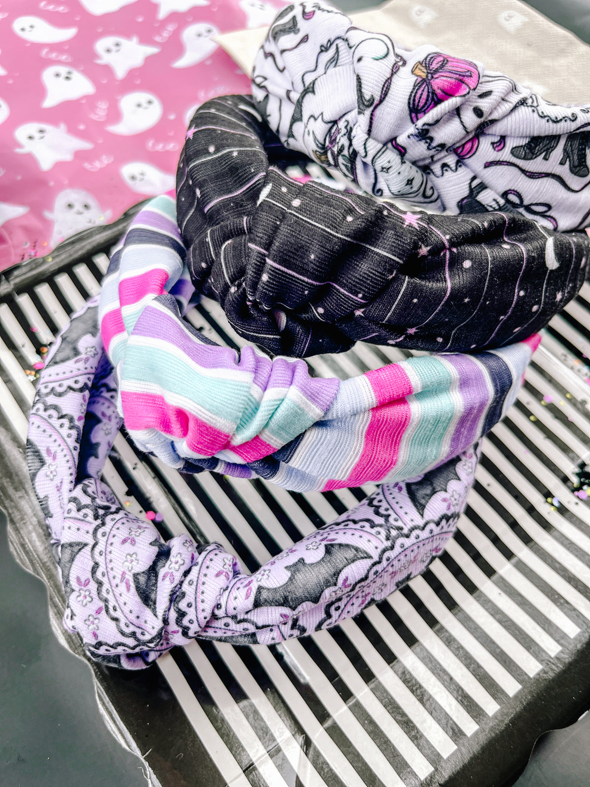 Spooky Halloween Knotted Headband for Girls & Women