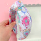 Heirloom Daisy Patchwork Knotted Headband for girls & women
