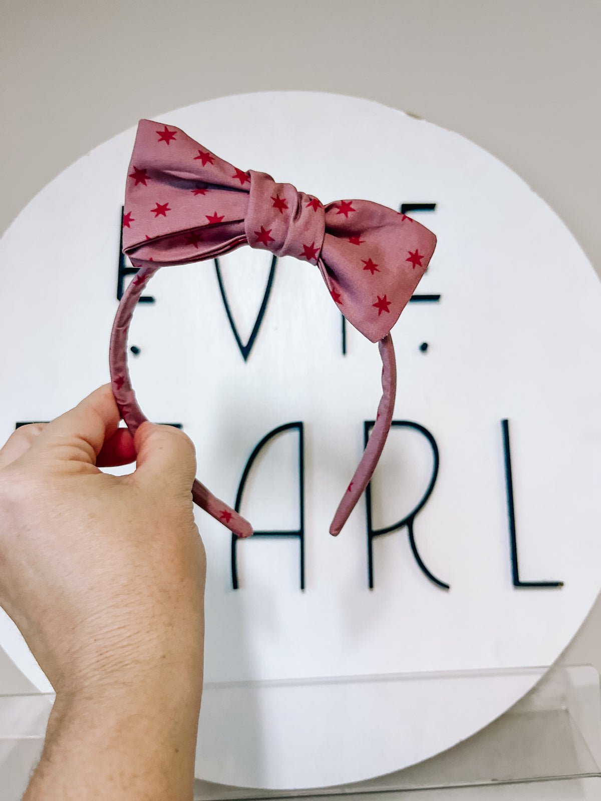 Red Star bow headband