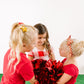 Red Checkered Bow Headband for  Girls