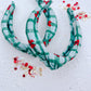 Green Plaid with Red Bows Knotted Headband for Girls & Women