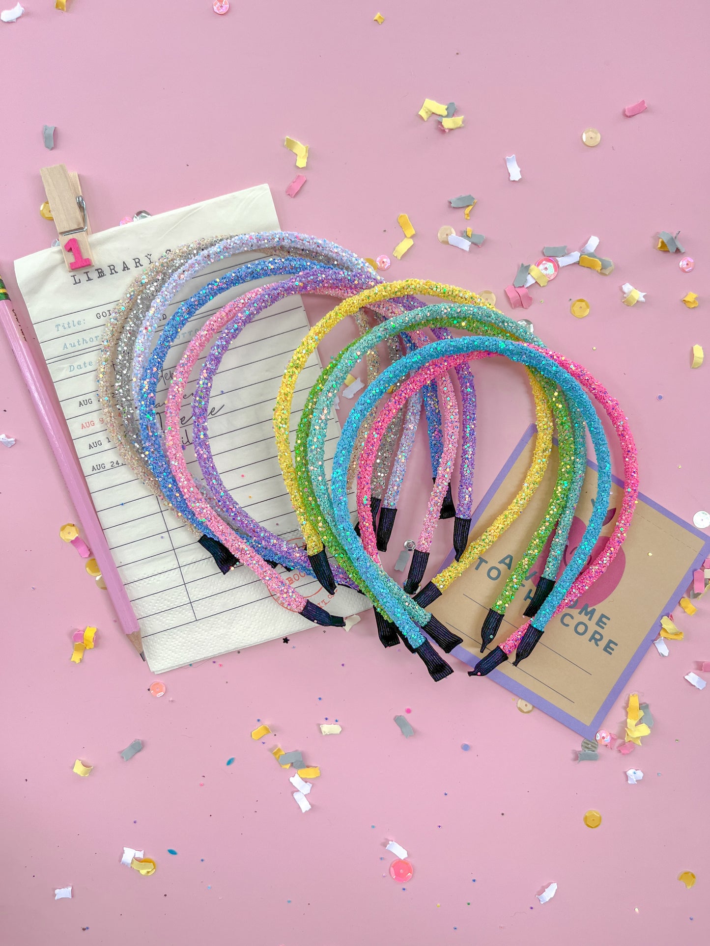 Two Mystery Glitter Headbands for Girls