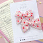 Daisy Pencil Apple Checkered Small Pinwheel Pigtails