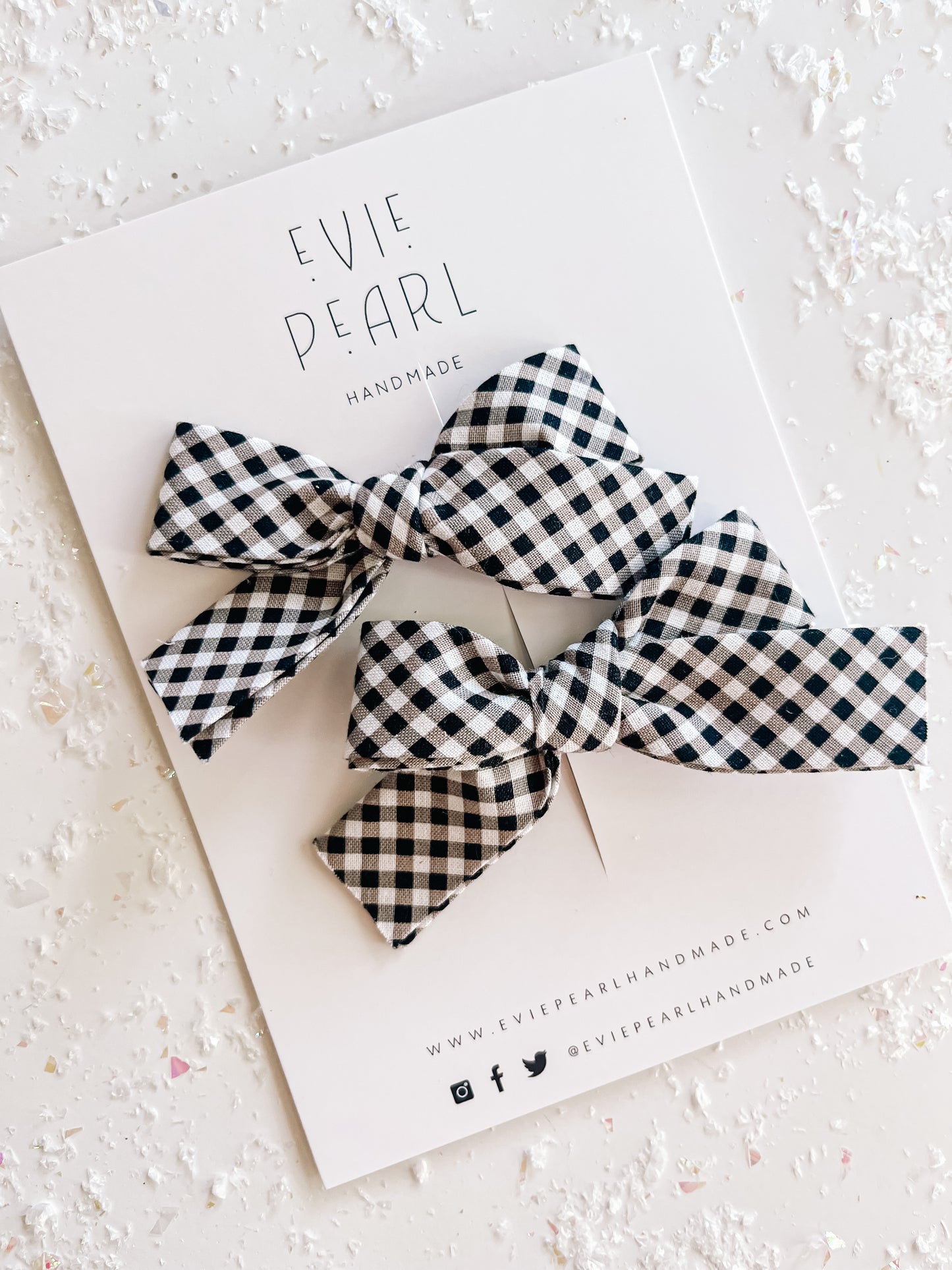 Buffalo Plaid Pigtail Set