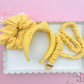 Butter Yellow Ribbed Teacher Gift Set- Lanyard| Knotted Headband| Scrunchie
