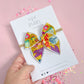 Small Bright Mustard Flower Bow