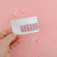 Sorbet Stripes Glitter Snap Clip