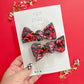 Kansas City Black Bows Knot Bow Pigtail Set